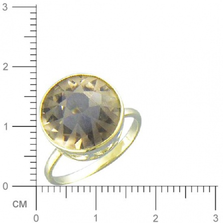 Кольцо с раухтопазом из серебра (арт. 328615)