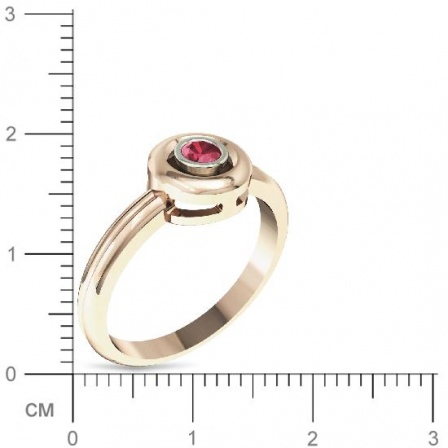 Кольцо с рубином из красного золота (арт. 329709)