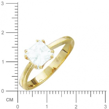 Кольцо с топазом из желтого золота (арт. 333491)