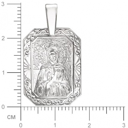 Подвеска-иконка "Святая Матрона Московская" из серебра (арт. 334758)