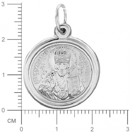 Подвеска-иконка "Николай Чудотворец" из серебра (арт. 334777)