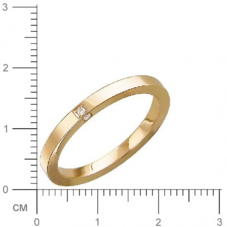 Кольцо с бриллиантами из красного золота (арт. 335600)