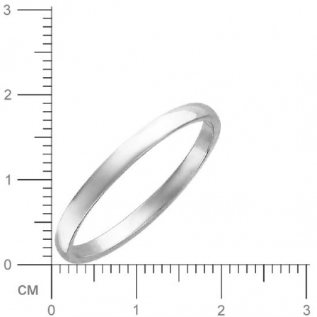 Обручальное кольцо из белого золота (арт. 341099)