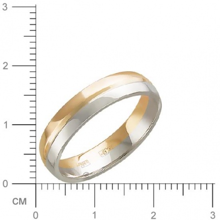 Обручальное кольцо из комбинированного золота (арт. 341140)