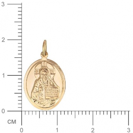 Подвеска-иконка "Господь Вседержитель" из красного золота (арт. 341263)