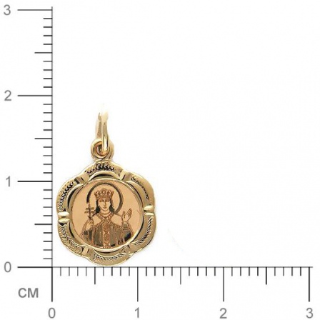 Подвеска-иконка "Святая Ирина" из красного золота (арт. 341333)