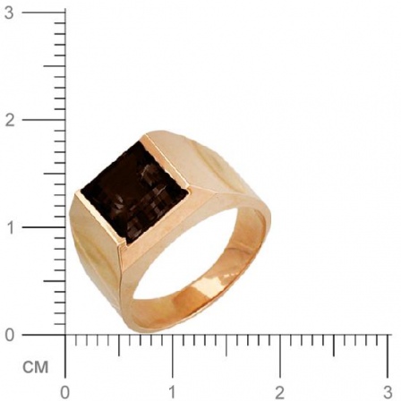 Кольцо с раухтопазом из красного золота (арт. 344554)