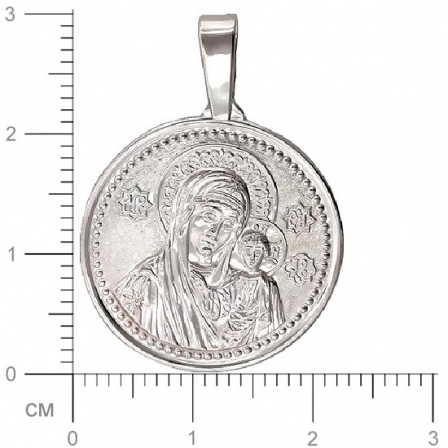 Подвеска-иконка "Богородица Казанская" из серебра (арт. 347716)