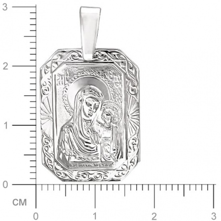 Подвеска-иконка "Богородица Казанская" из серебра (арт. 347760)