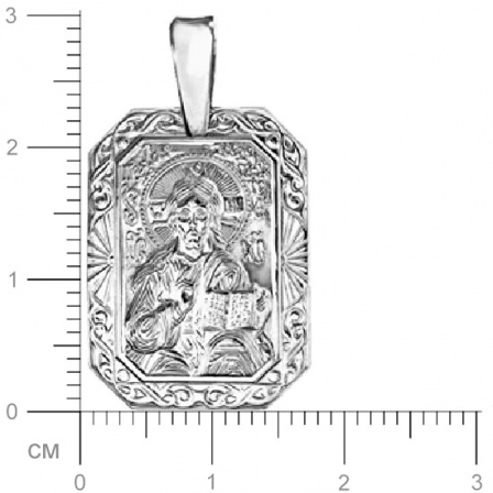Подвеска-иконка "Господь Вседержитель" из серебра (арт. 347787)