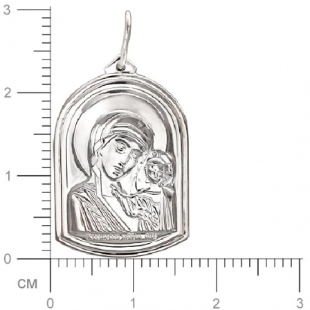 Подвеска-иконка "Богородица Казанская" из серебра (арт. 347797)