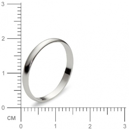 Обручальное кольцо из белого золота  (арт. 351654)