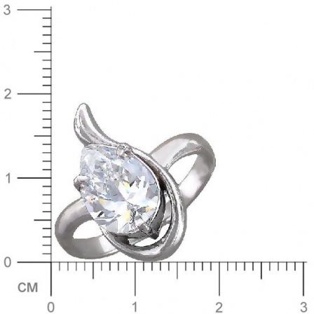 Кольцо с фианитами из серебра 925 пробы (арт. 354361)