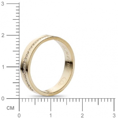 Кольцо с 30 бриллиантами из жёлтого золота  (арт. 361090)