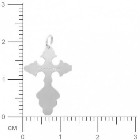 Крестик из серебра с позолотой (арт. 364951)