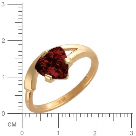Кольцо с гранатом из красного золота (арт. 367137)
