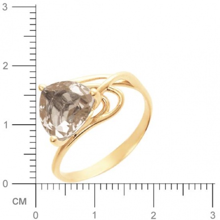 Кольцо с раухтопазом из красного золота (арт. 367150)
