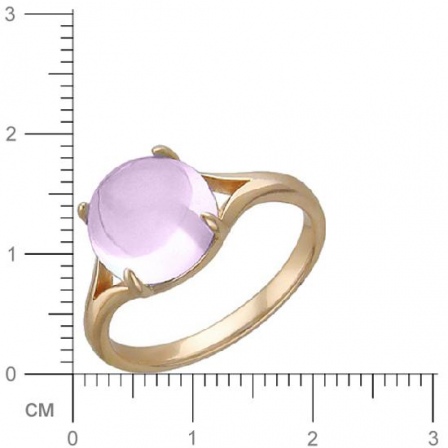 Кольцо с аметистом из красного золота (арт. 367199)