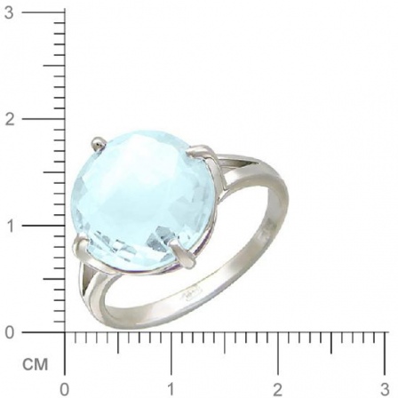 Кольцо с топазом из белого золота (арт. 367314)