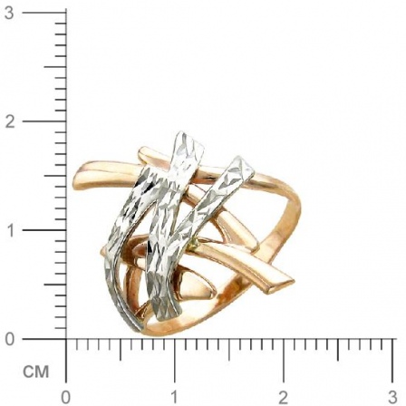 Кольцо из комбинированного золота (арт. 367525)
