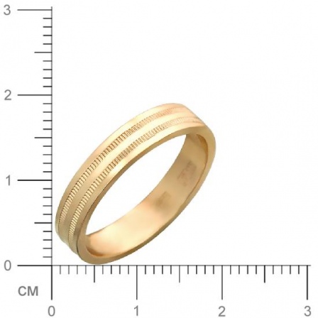 Обручальное кольцо из красного золота (арт. 367691)