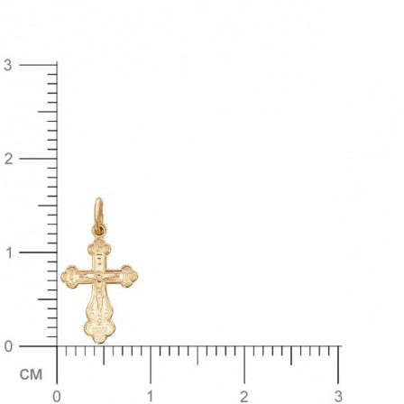Крестик из красного золота (арт. 368561)