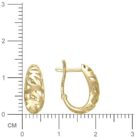 Серьги из желтого золота (арт. 368726)