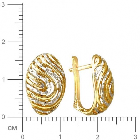 Серьги из желтого золота (арт. 369591)