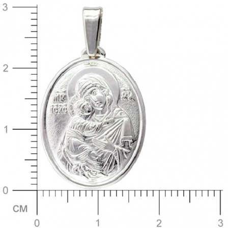 Подвеска-иконка "Богородица Владимирская" из серебра (арт. 374058)