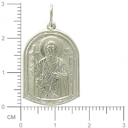 Подвеска-иконка "Николай Чудотворец" из серебра (арт. 374069)