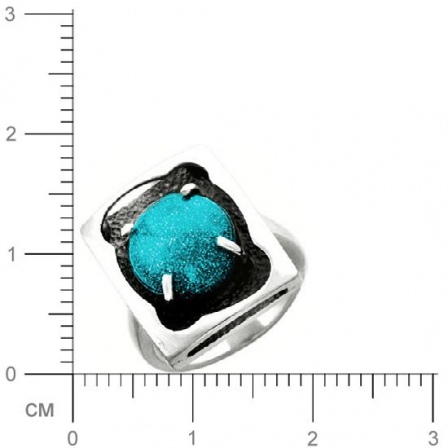 Кольцо с бирюзой из серебра (арт. 382847)