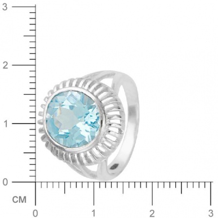 Кольцо с топазом из серебра (арт. 383278)