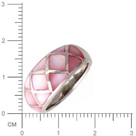 Кольцо с перламутром из серебра (арт. 383301)