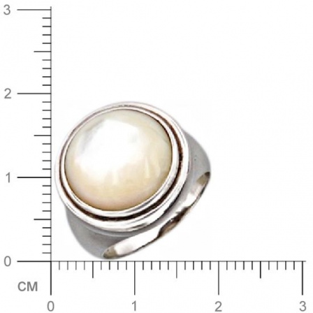 Кольцо с перламутром из серебра (арт. 384474)