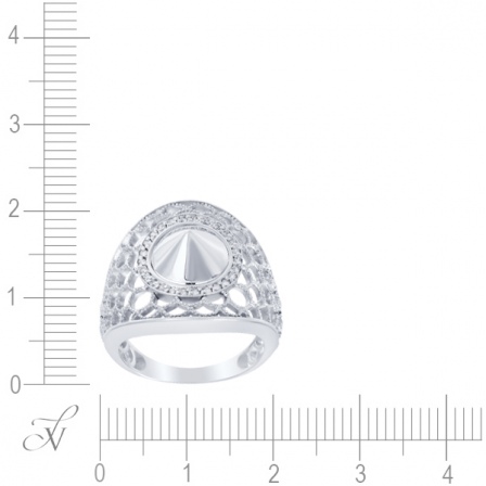 Кольцо с 26 бриллиантами из белого золота (арт. 760947)