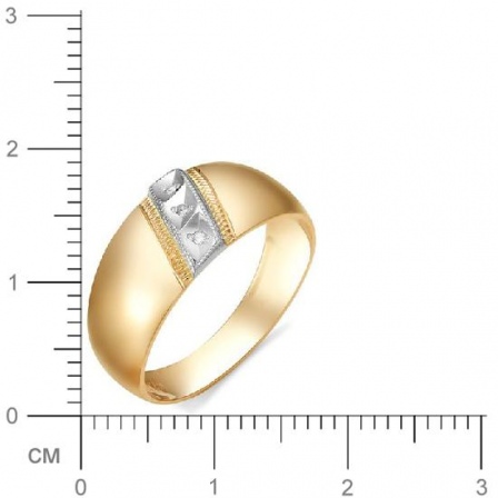 Кольцо с бриллиантами из красного золота (арт. 810957)