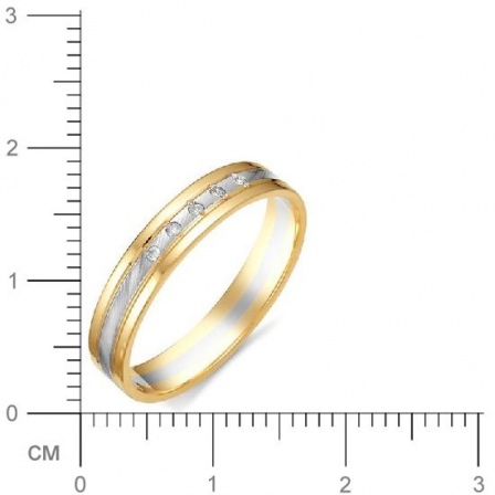 Кольцо с бриллиантами из красного золота (арт. 811064)