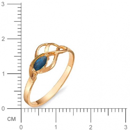 Кольцо с сапфиром из красного золота (арт. 811086)