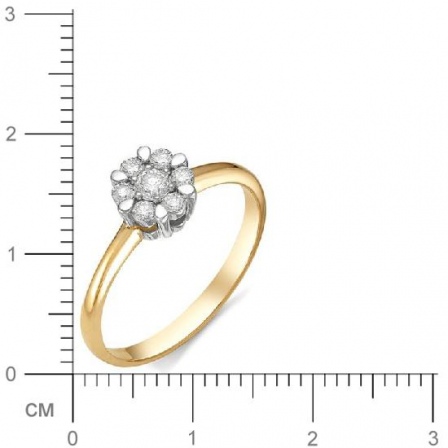 Кольцо с бриллиантом из красного золота (арт. 811347)