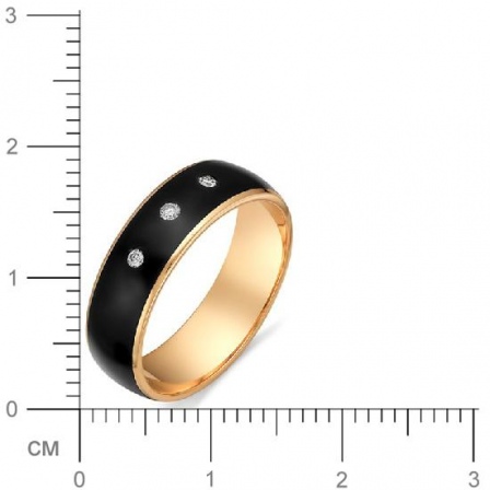 Кольцо с бриллиантами из красного золота (арт. 811910)