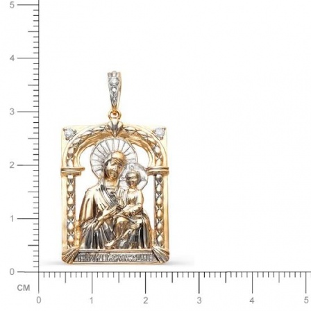 Подвеска-иконка "Божьей Матери Богородица Скоропослушница" (арт. 812503)
