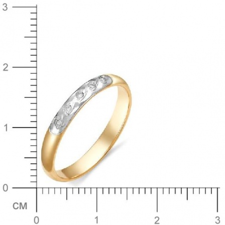 Кольцо с бриллиантами из красного золота (арт. 813659)