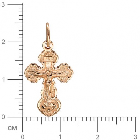 Крестик из красного золота (арт. 820164)
