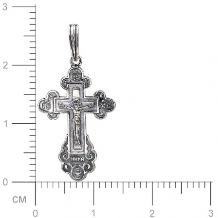Крестик из чернёного серебра (арт. 820687)