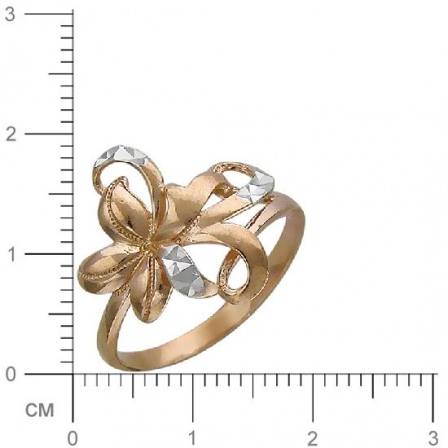 Кольцо Цветок из серебра (арт. 820772)