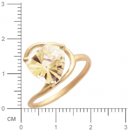 Кольцо с кварцем из красного золота (арт. 821254)