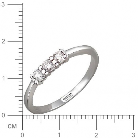 Кольцо с бриллиантами из комбинированного золота (арт. 824457)