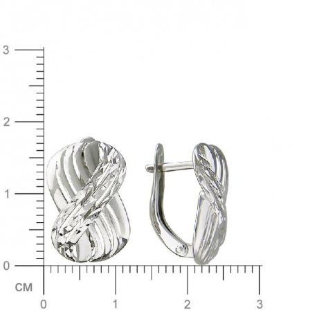 Серьги из серебра (арт. 824696)