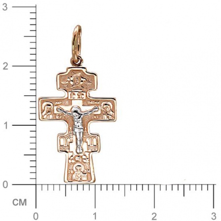 Крестик из красного золота (арт. 824765)