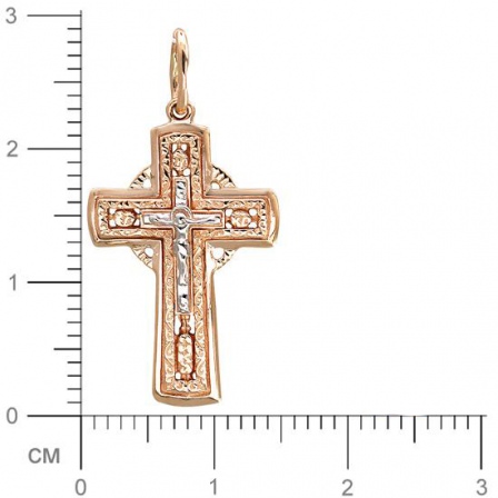 Крестик из красного золота (арт. 824786)